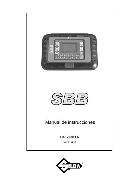 sbb manual